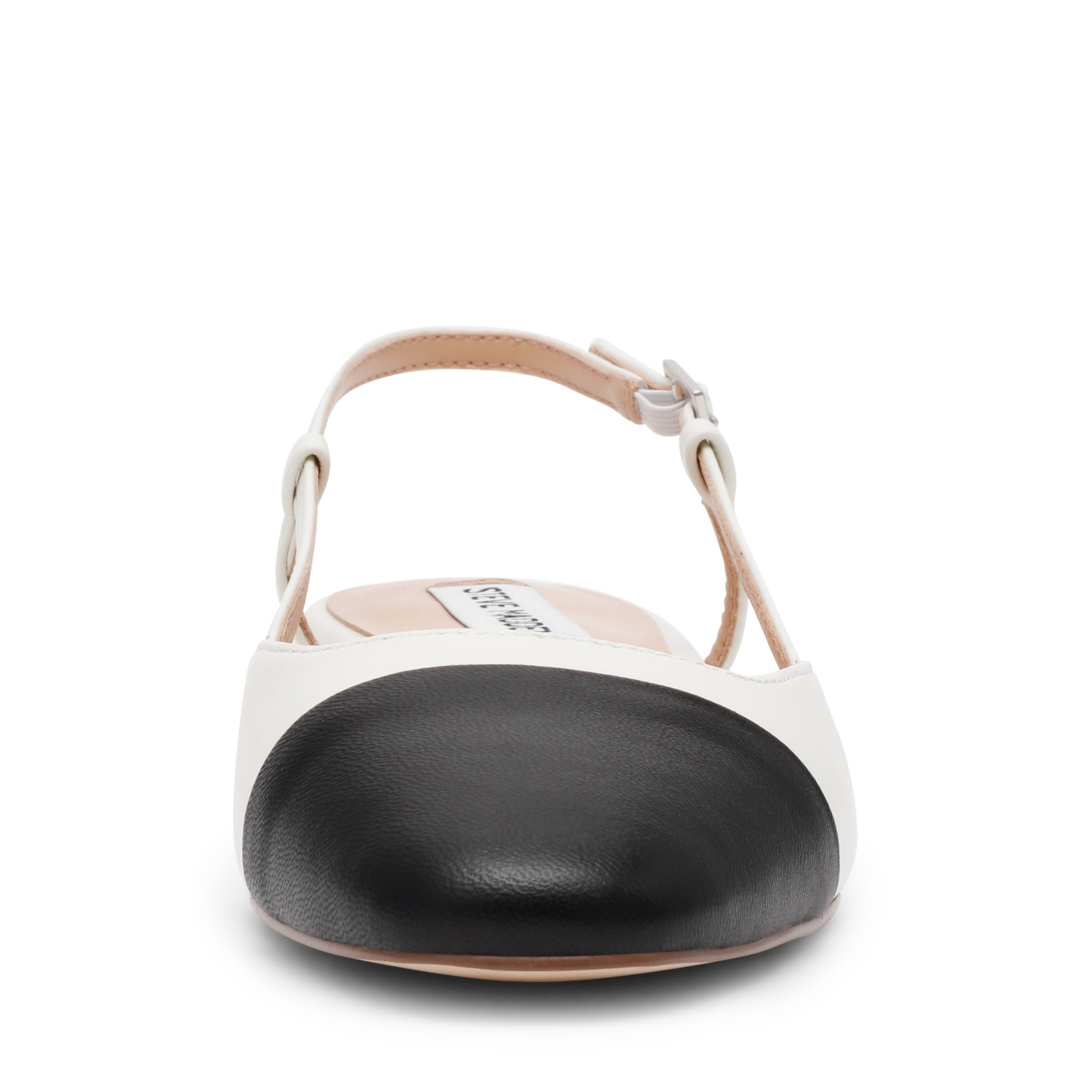 Slingbacks Belinda WHT/BLK LEATHER