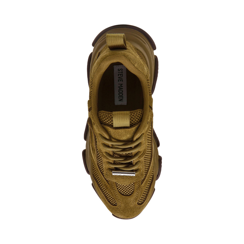 Sneakers Possession-E KHAKI OLV SUEDE