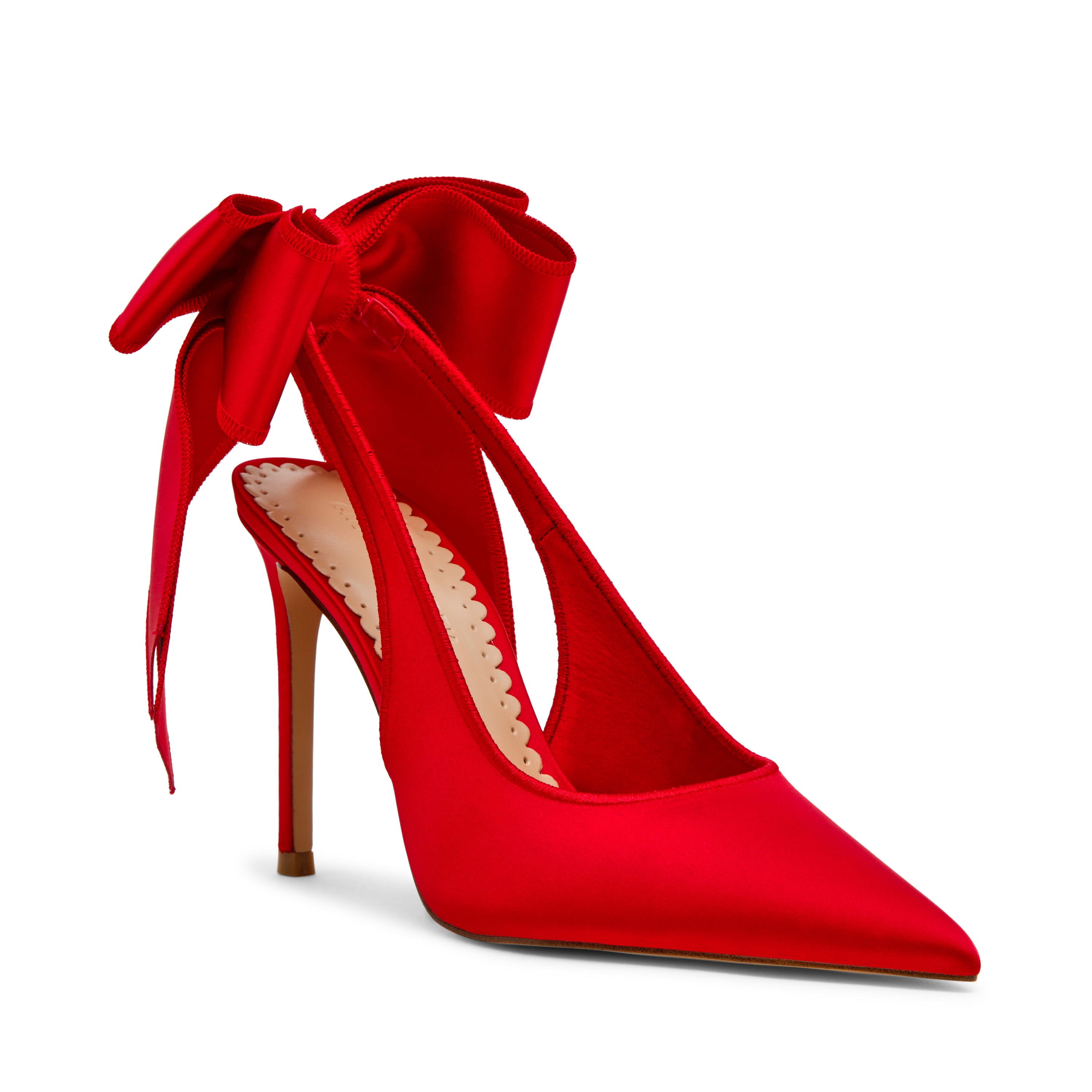 Slingbacks TEACUP RED SATIN
