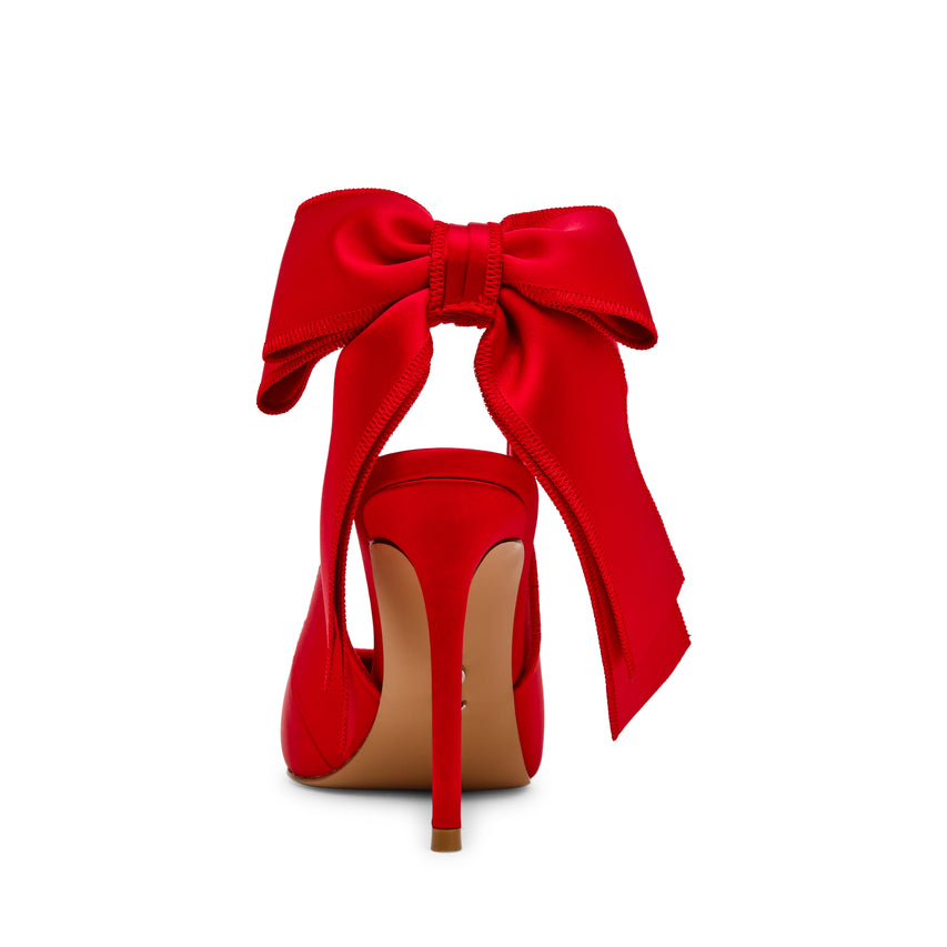 Slingbacks TEACUP RED SATIN