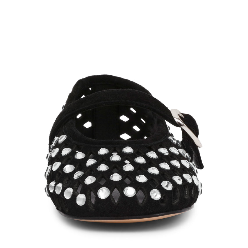 Μπαλαρίνες Rerun BLACK SUEDE