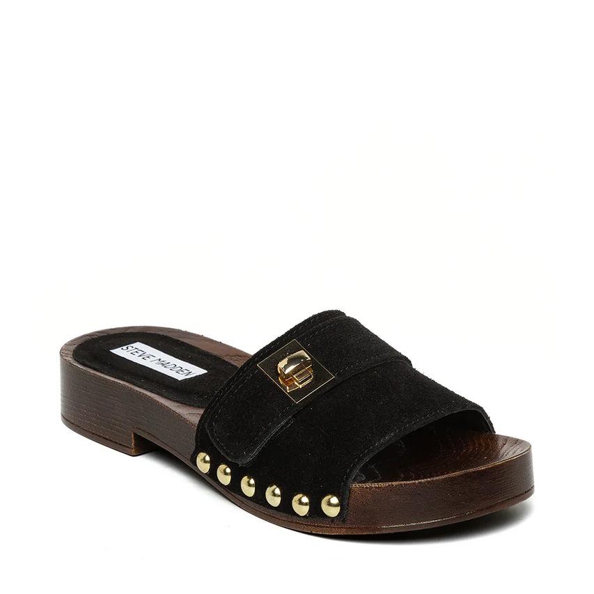 Mules Carrmen BLACK SUED