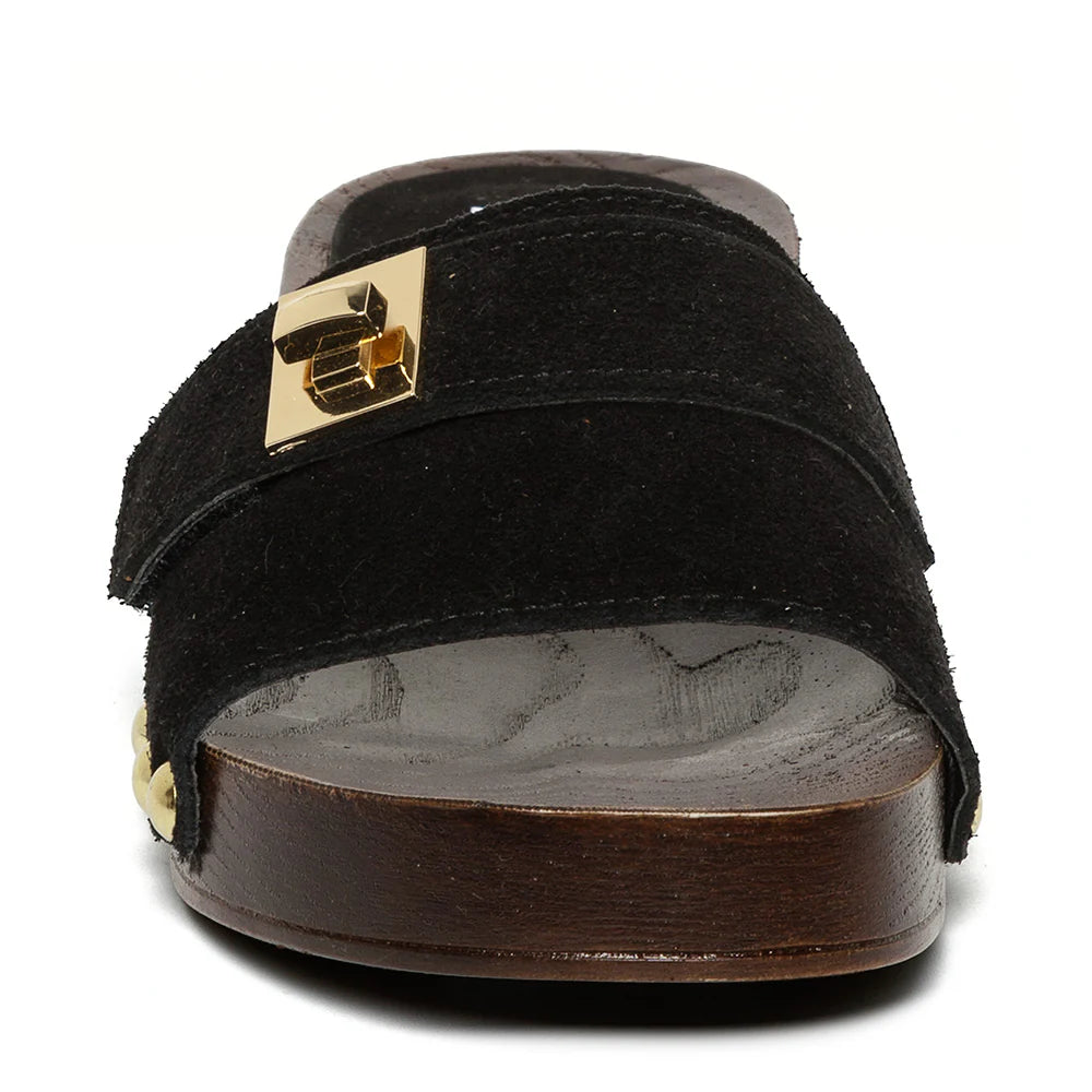 Mules Carrmen BLACK SUED