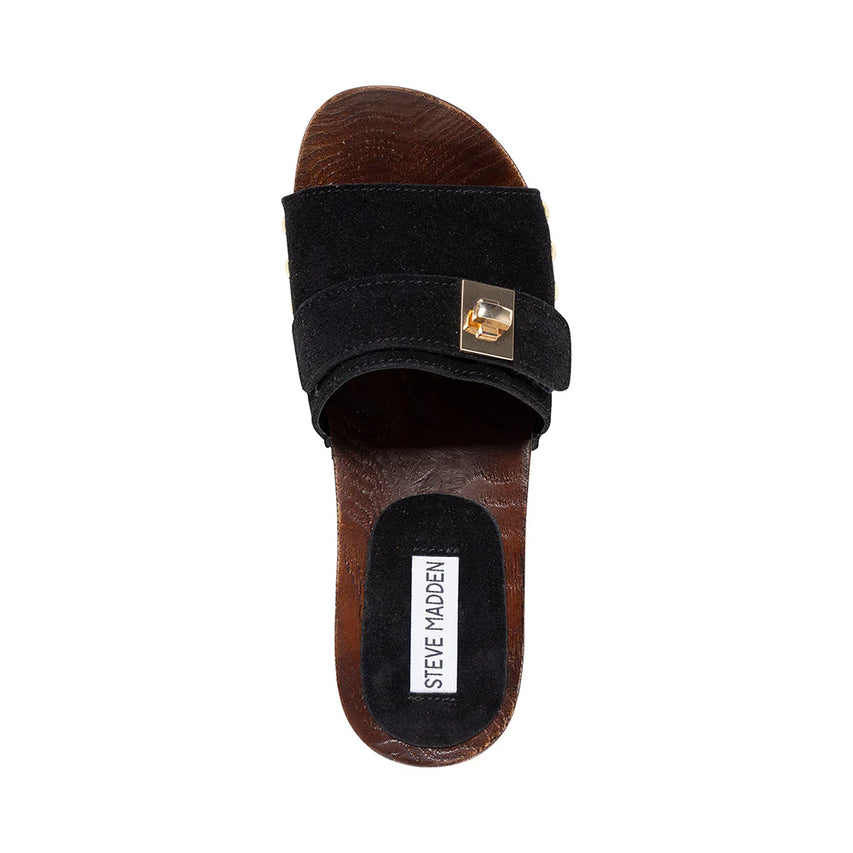 Mules Carrmen BLACK SUED