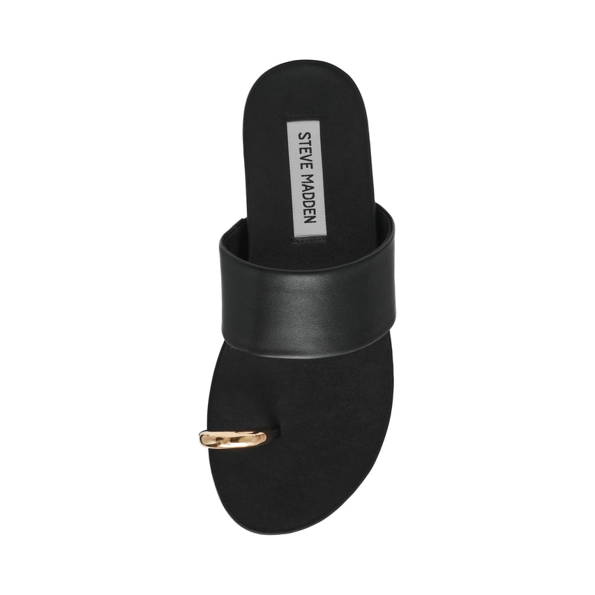 Σανδάλια Dove BLACK LEAT
