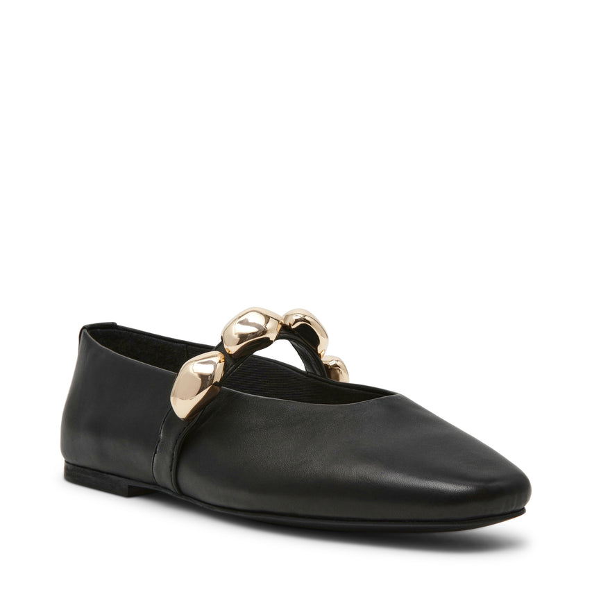 Μπαλαρίνες Poppin BLACK LEAT