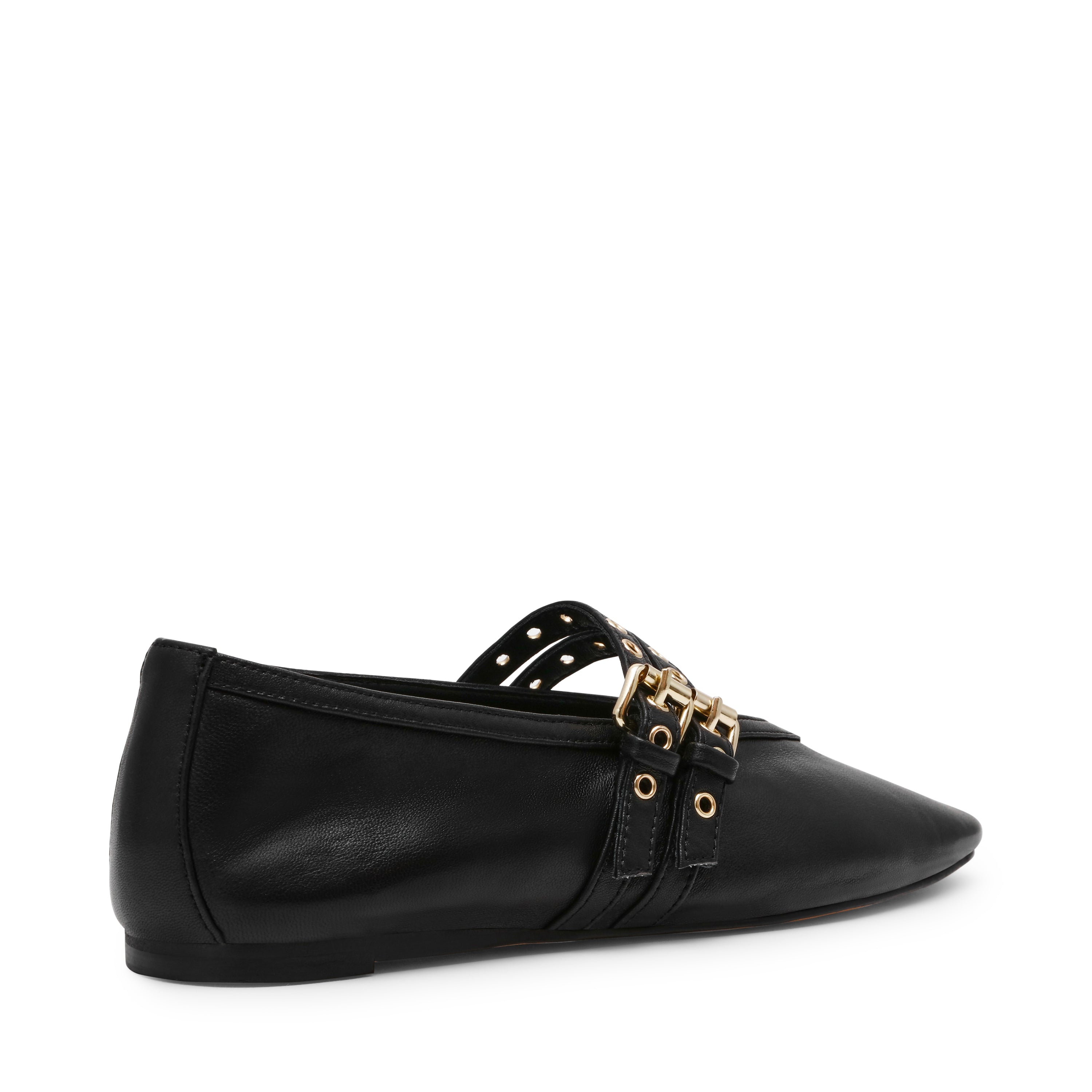 Μπαλαρίνες Lydia BLACK LEATHER