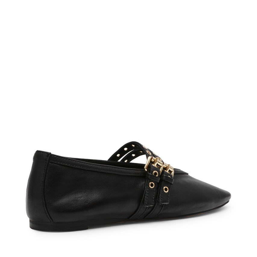 Μπαλαρίνες Lydia BLACK LEATHER