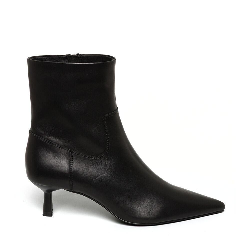 Μποτάκια Rebella-S BLACK LEATHER