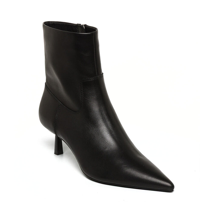 Μποτάκια Rebella-S BLACK LEATHER