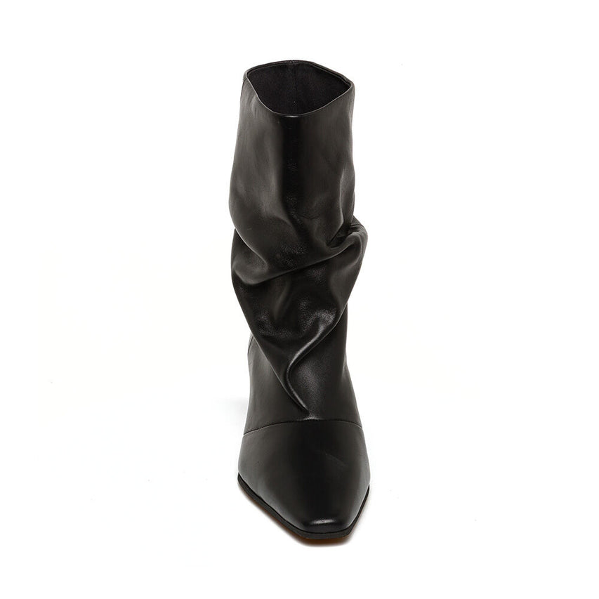 Μποτάκια Vexa BLACK LEATHER