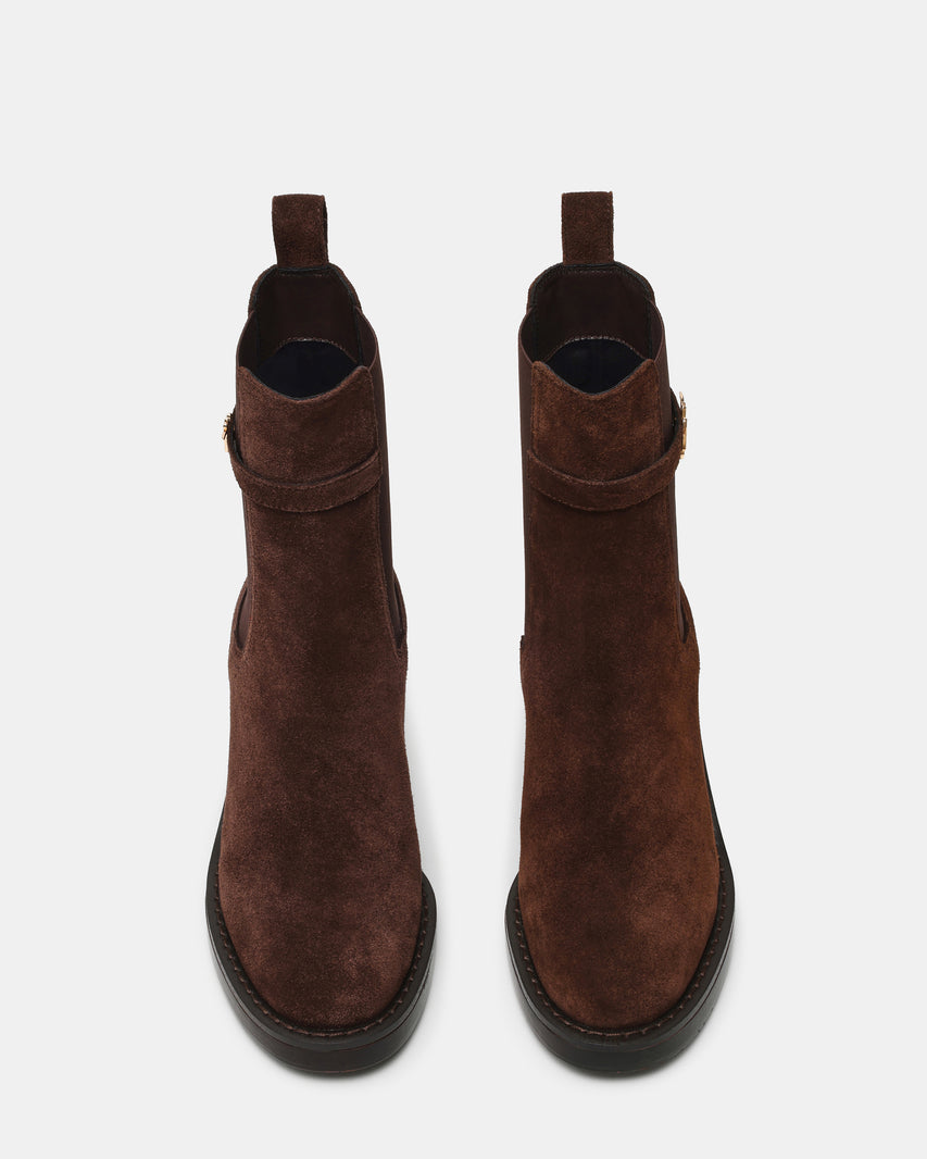 Μποτάκια Charity-SM CHOCOLATE BROWN SUEDE