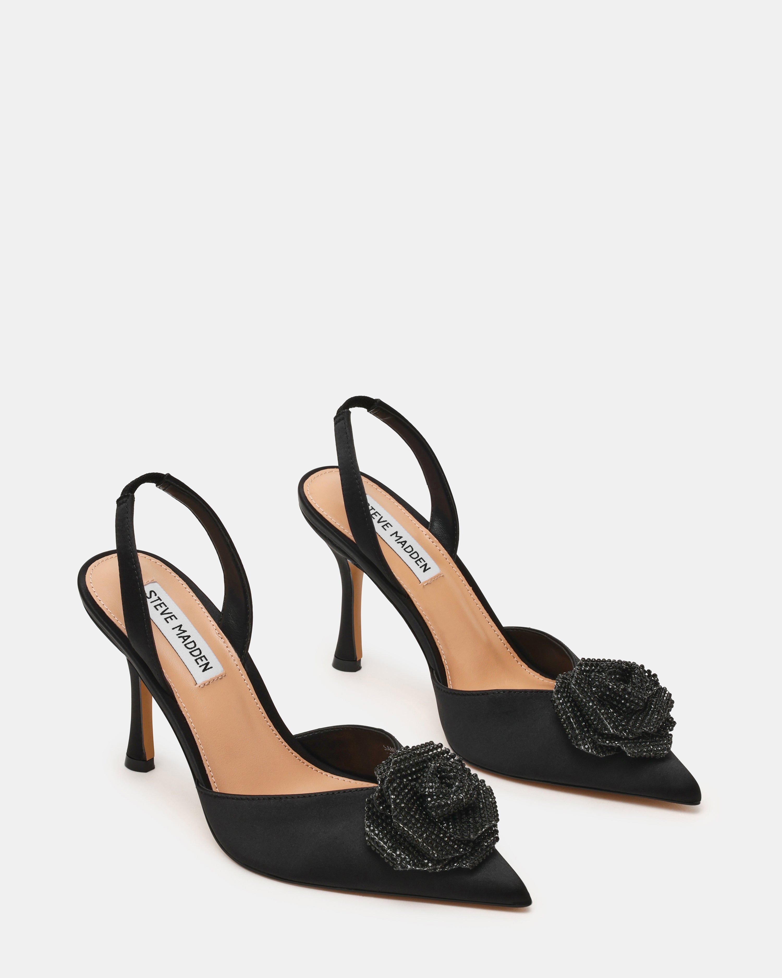 Slingbacks Lysandra BLACK SATIN