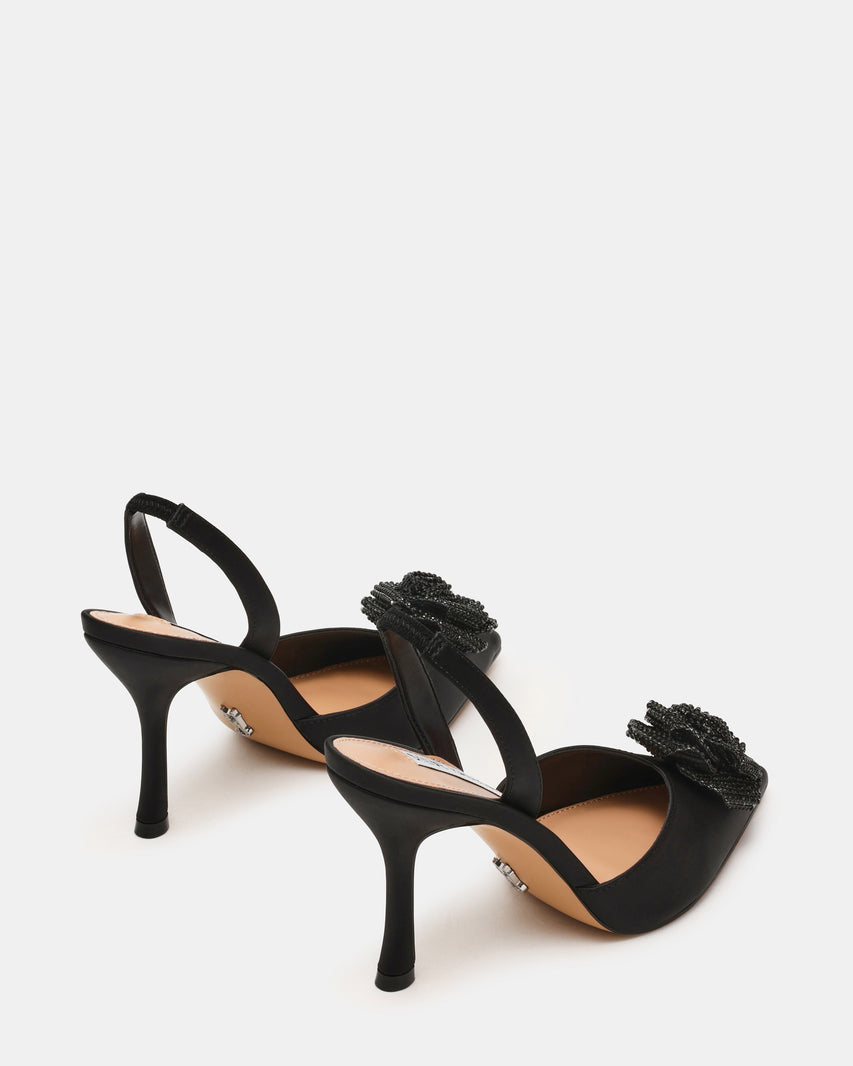 Slingbacks Lysandra BLACK SATIN