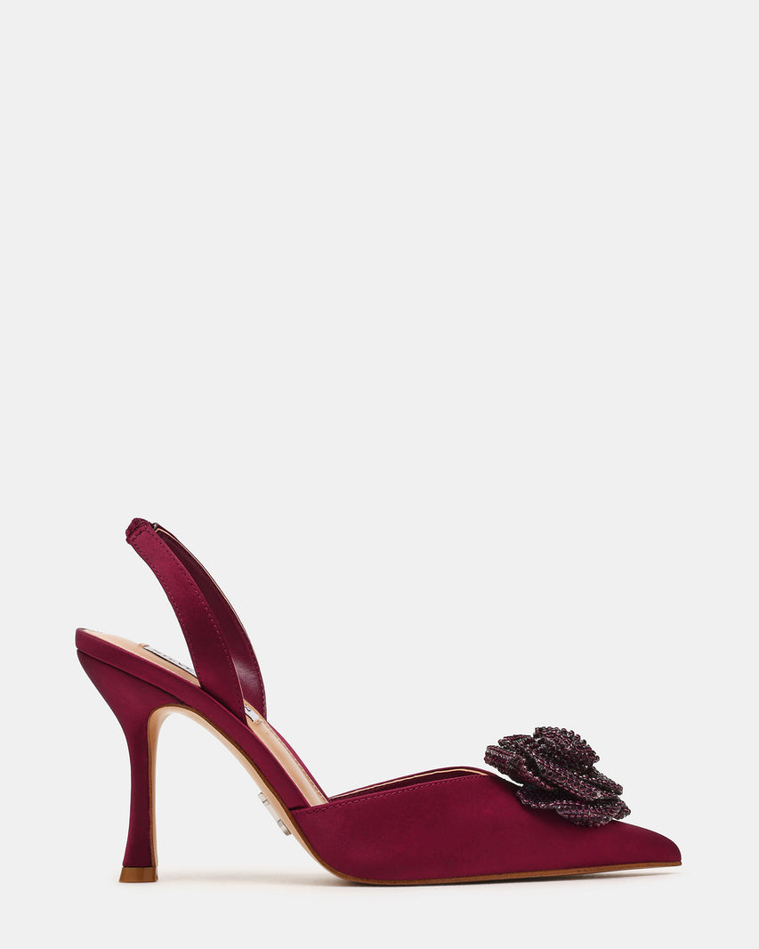 Slingbacks Lysandra WINE SATIN