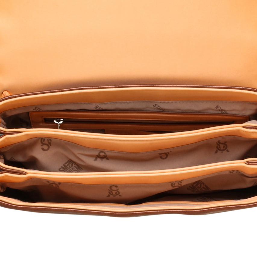 Τσάντα BKODIAK COGNAC/SILVER