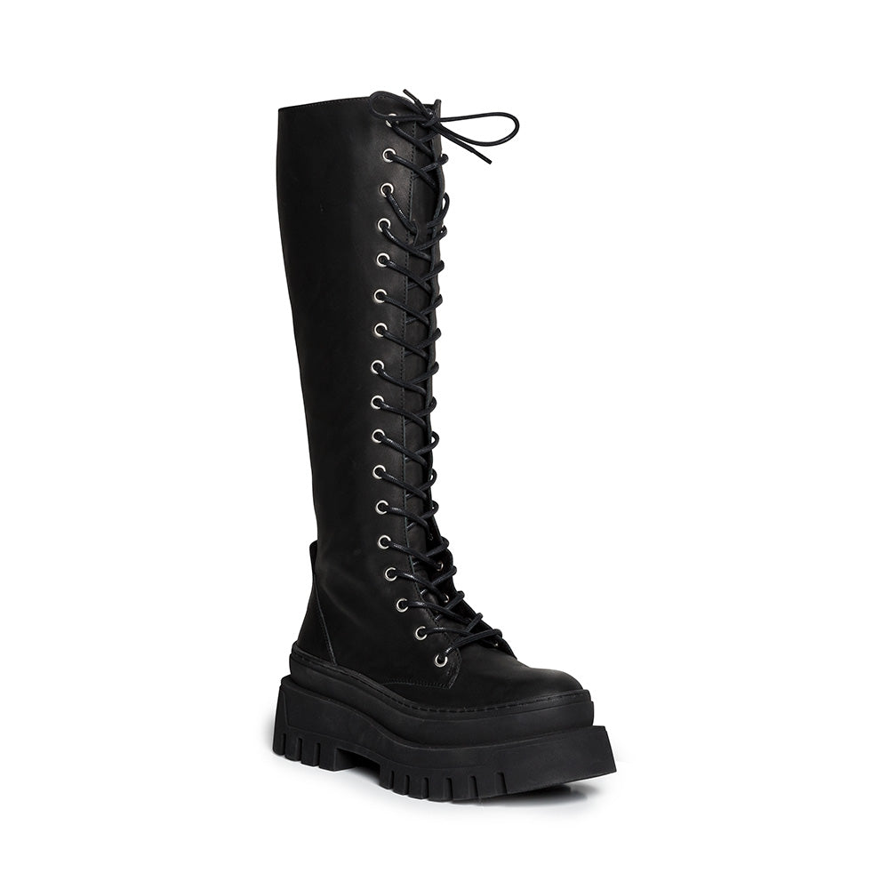 Μπότες Carina BLACK LEATHER