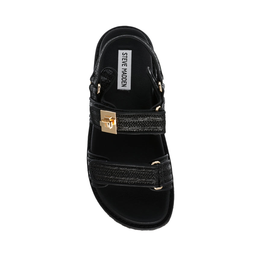 Σανδάλια Bigmona BLK RAFFIA