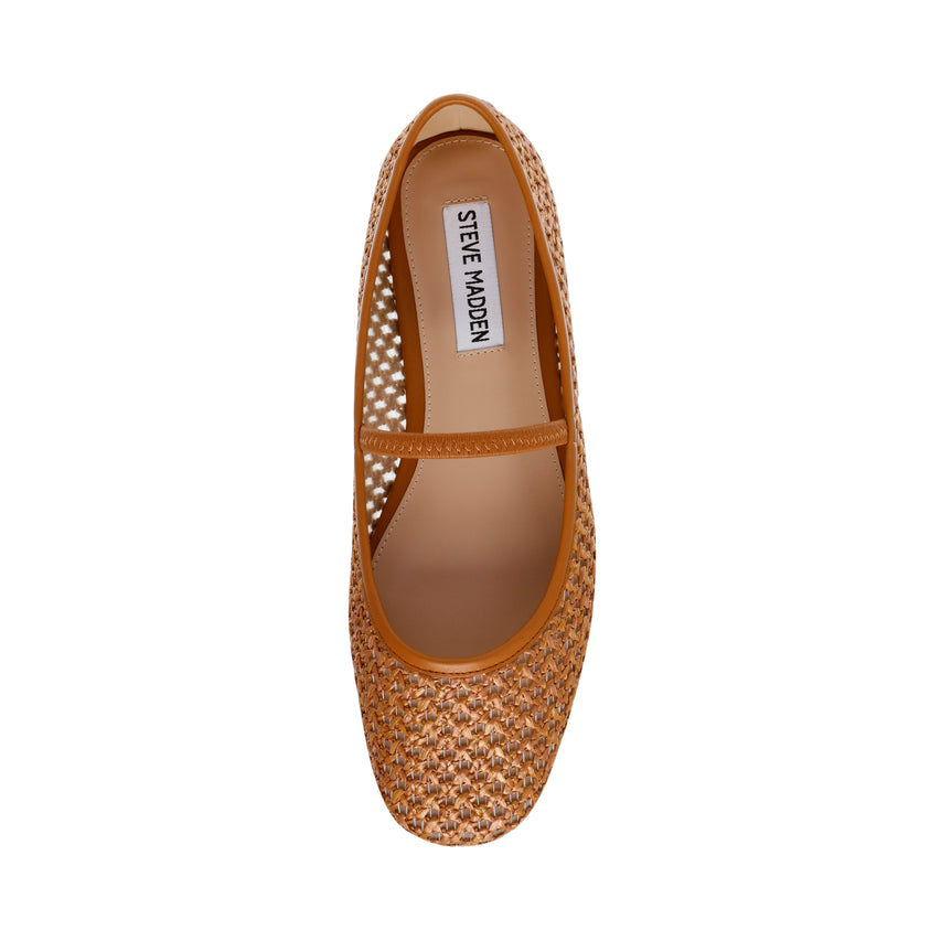 Μπαλαρίνες Majorca TAN RAFFIA