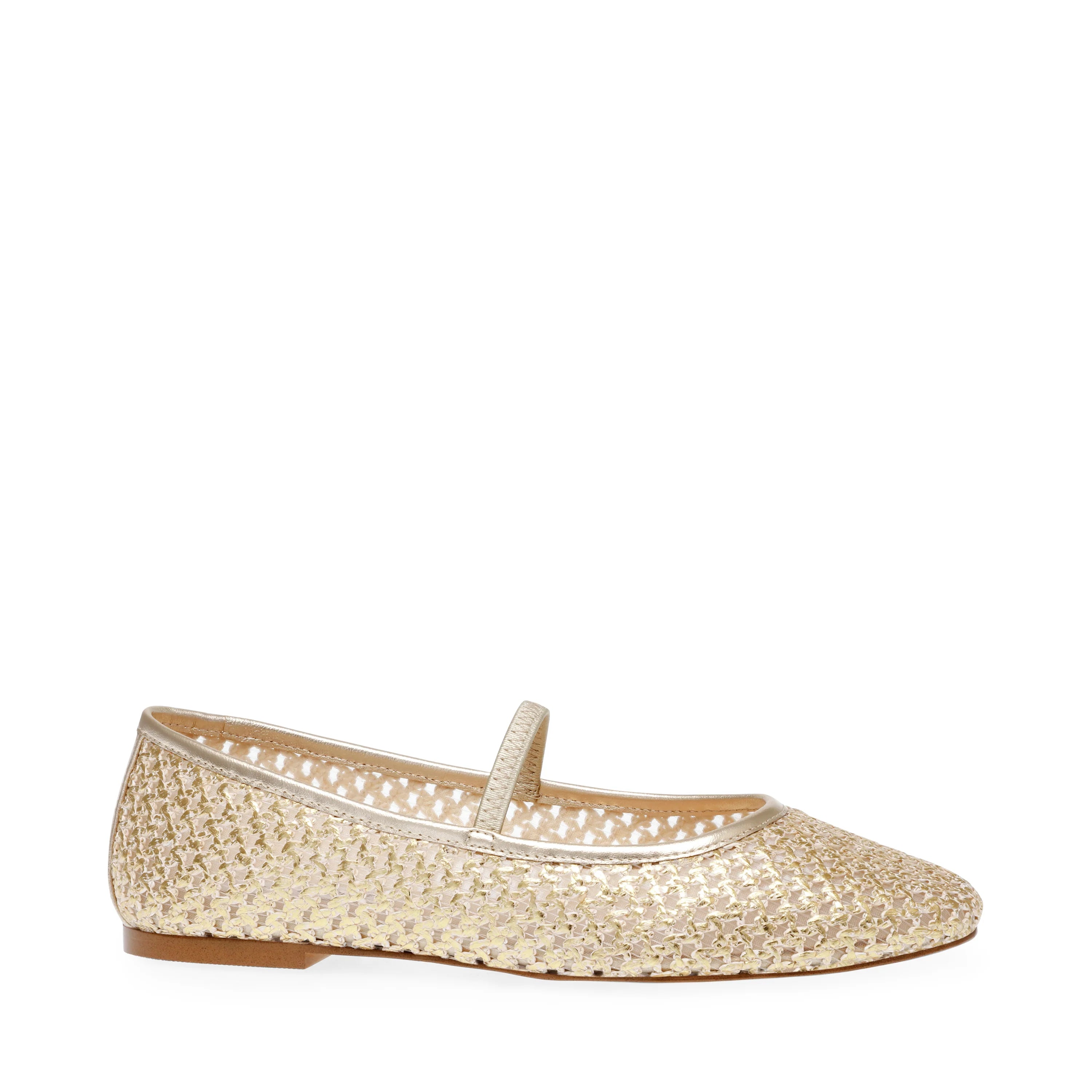 Μπαλαρίνες Majorca GOLD RAFFIA