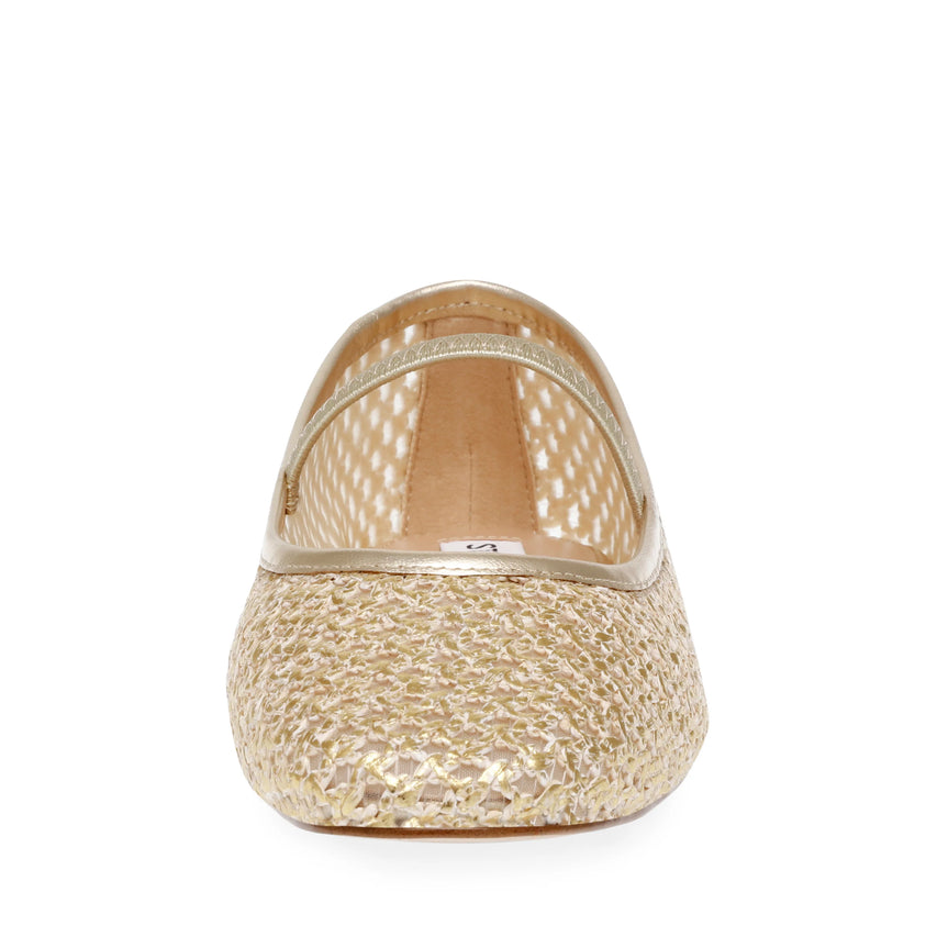 Μπαλαρίνες Majorca GOLD RAFFIA