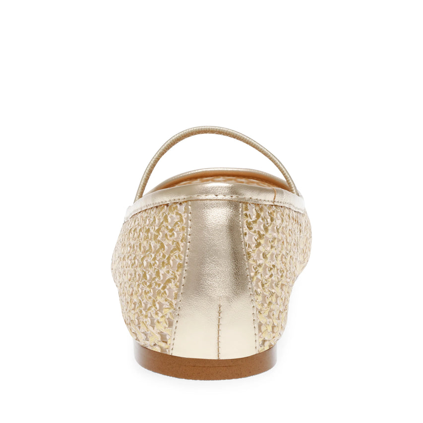 Μπαλαρίνες Majorca GOLD RAFFIA