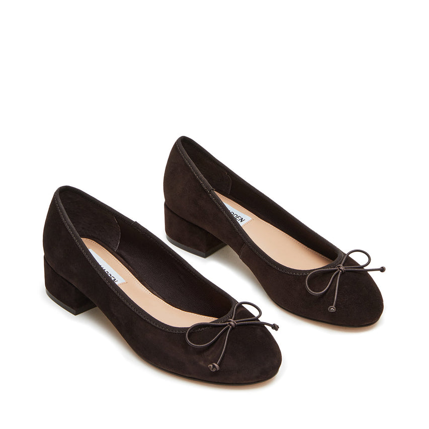 Μπαλαρίνες Cherisher CHOCOLATE BROWN SUEDE