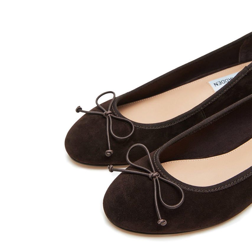 Μπαλαρίνες Cherisher CHOCOLATE BROWN SUEDE