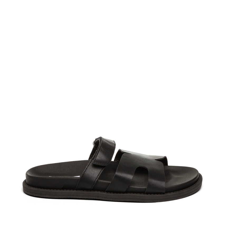 Σανδάλια Manu BLACK LEATHER