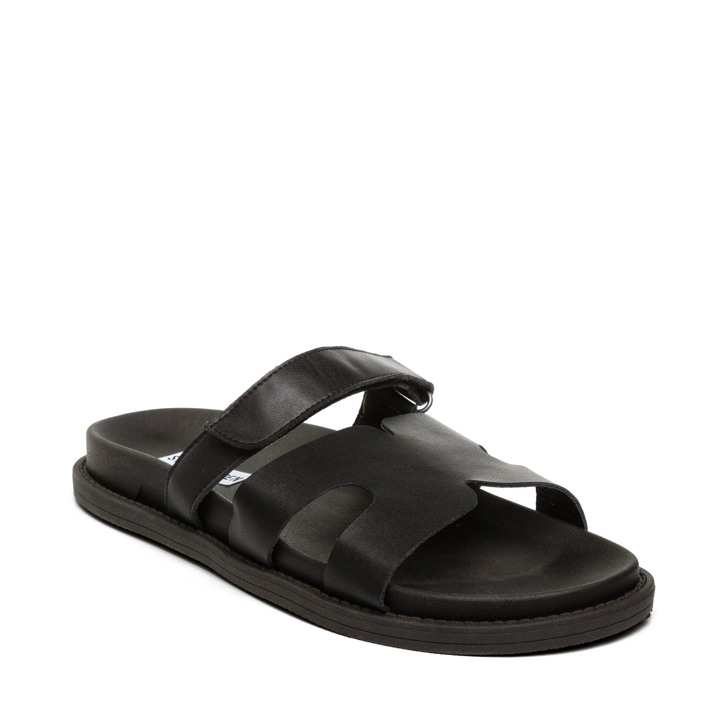 Σανδάλια Manu BLACK LEATHER