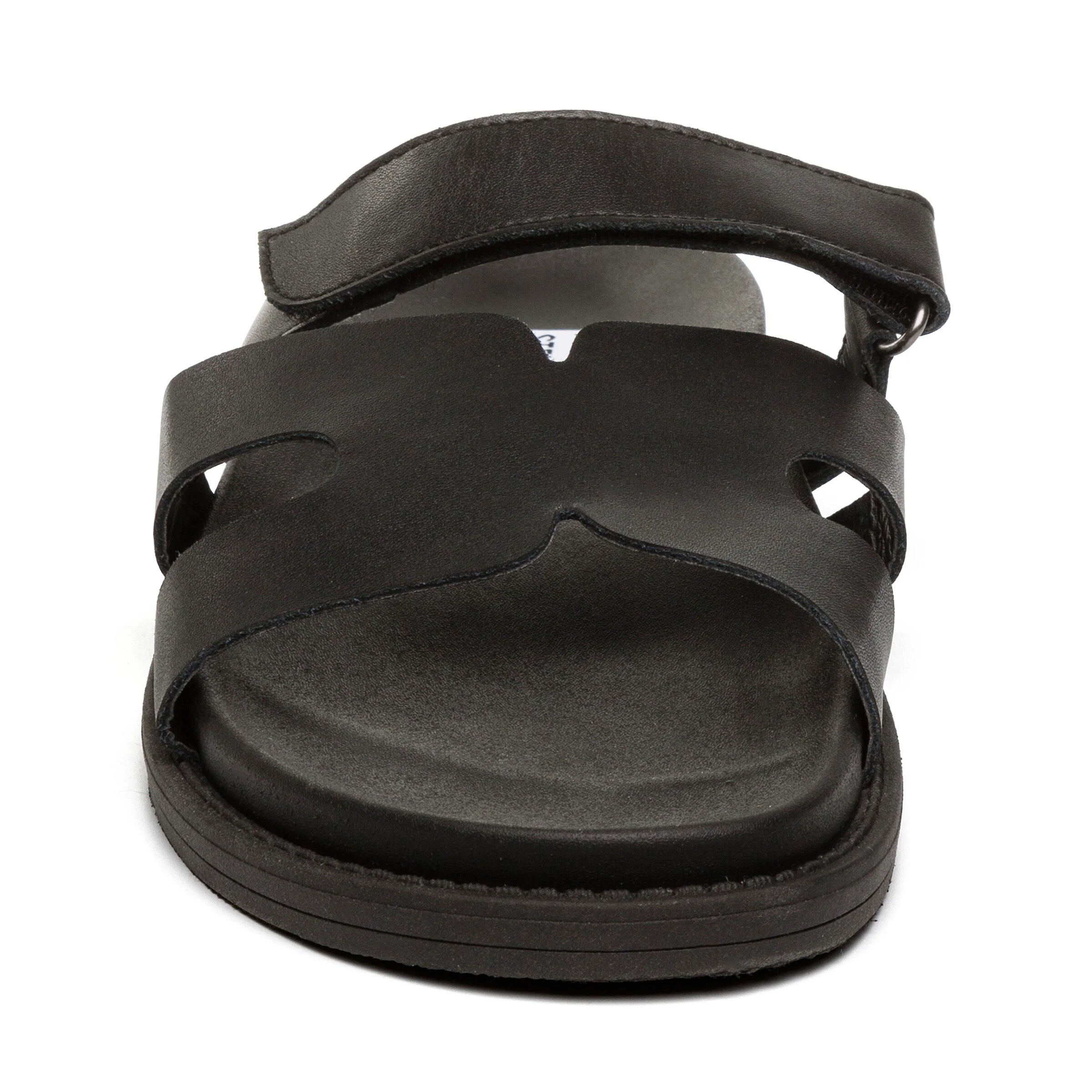 Σανδάλια Manu BLACK LEATHER