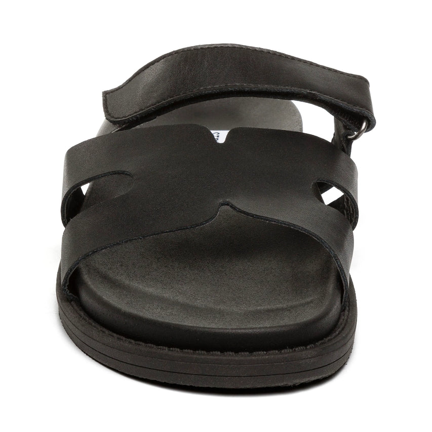 Σανδάλια Manu BLACK LEATHER