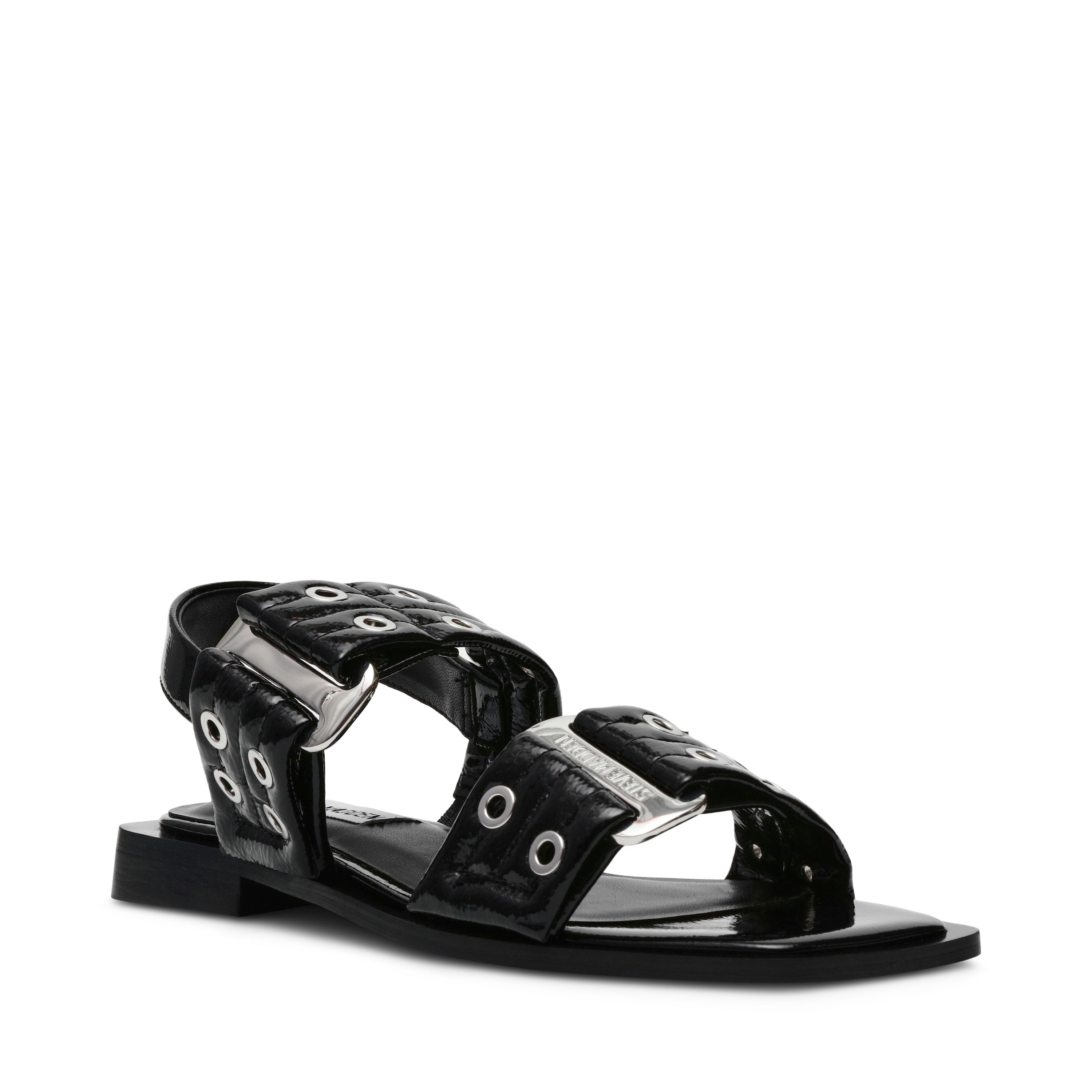 Σανδάλια Saria-E FLAT BLACK PATENT