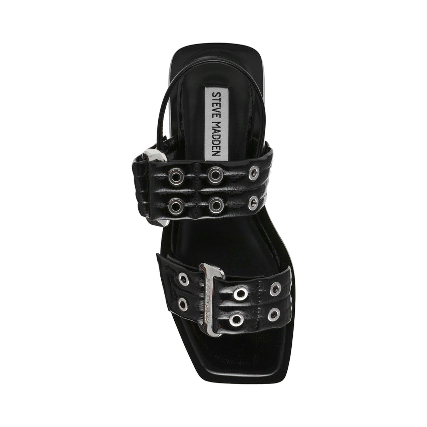 Σανδάλια Saria-E FLAT BLACK PATENT