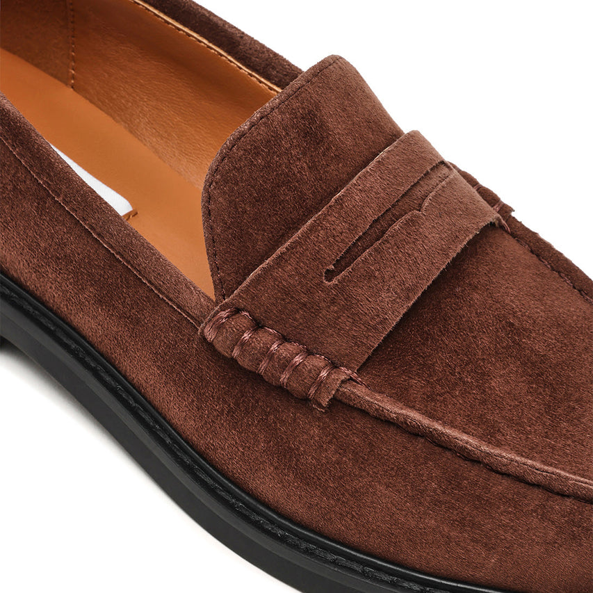 Loafers Adison CHOCOLATE BROWN SUEDE