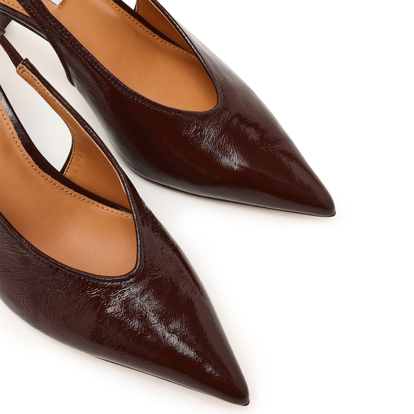 Slingbacks Alari BROWN LEATHER