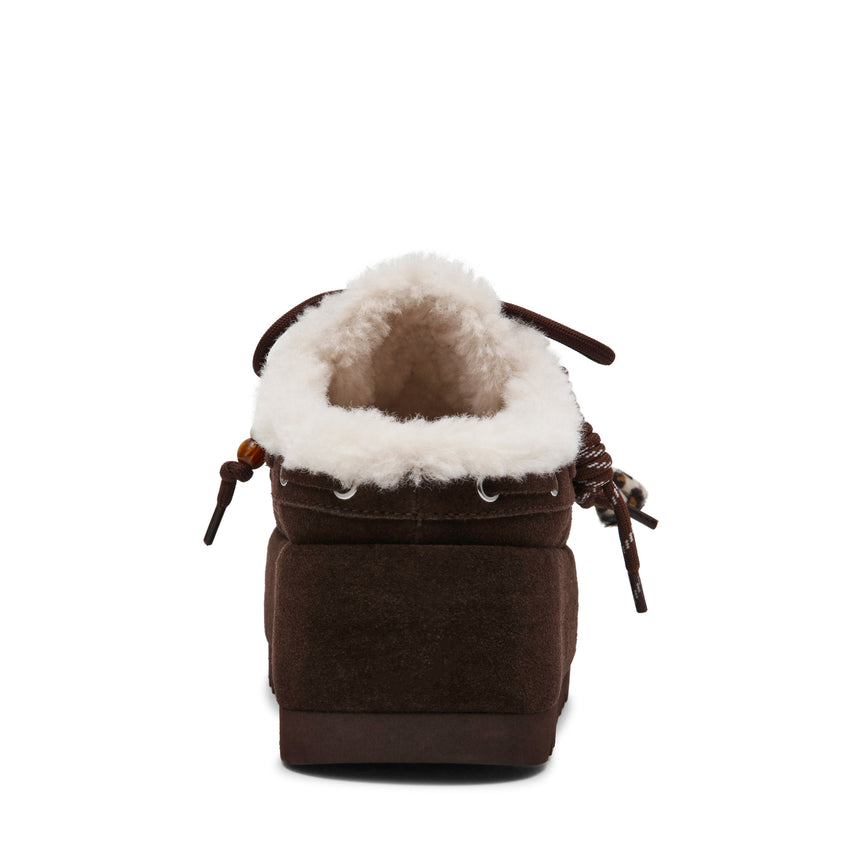 Mules Cuddly CHOCOLATE BROWN SUEDE