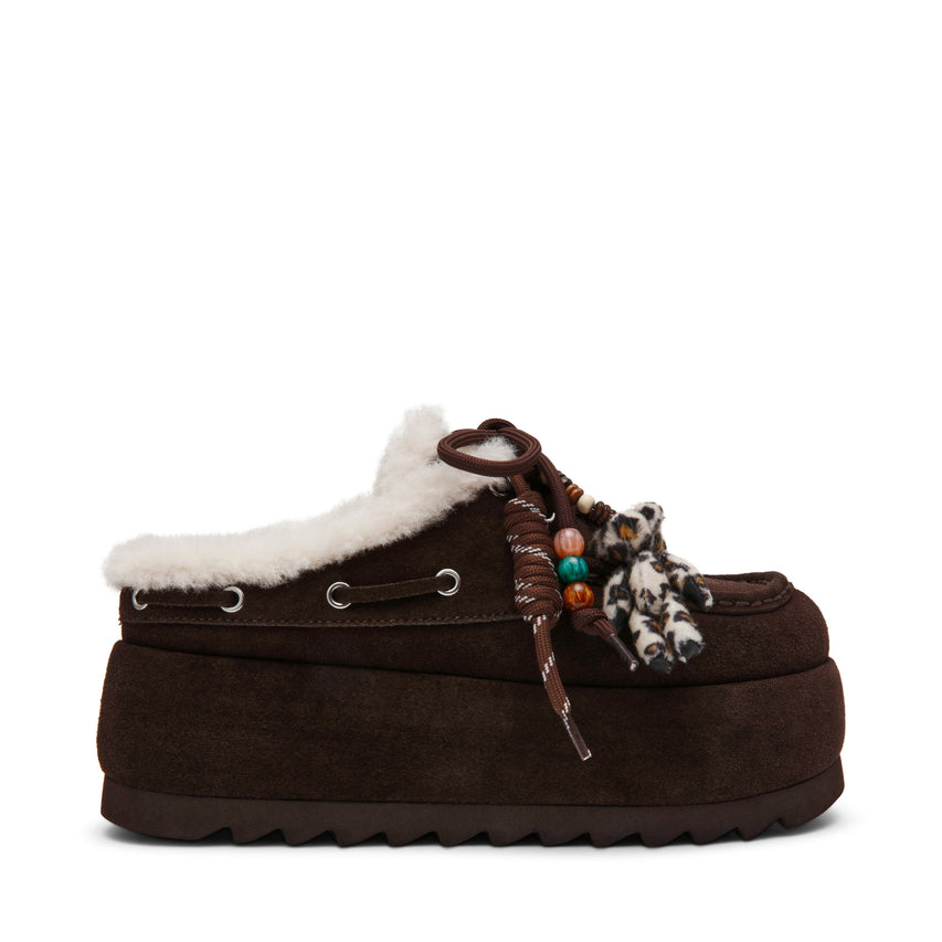 Mules Cuddly CHOCOLATE BROWN SUEDE