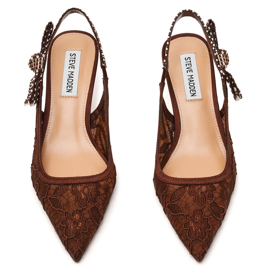 Slingbacks Ensemble BROWN LACE