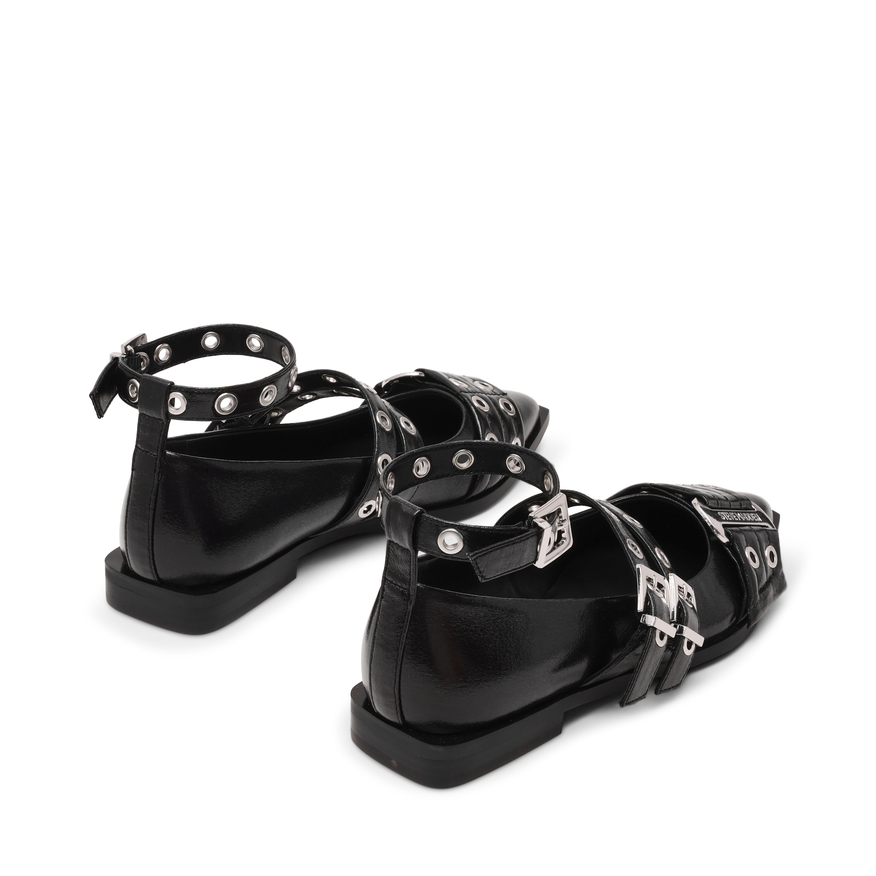 Μπαλαρίνες Grander BLK CRINKLE