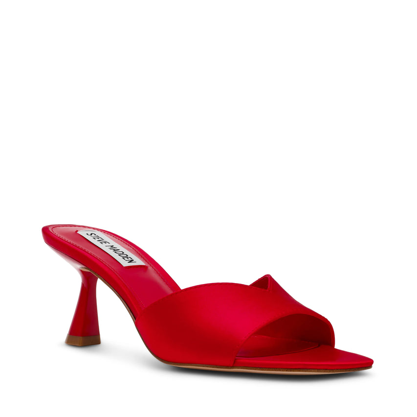 Mules Ivie RED SATIN