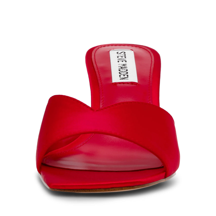 Mules Ivie RED SATIN