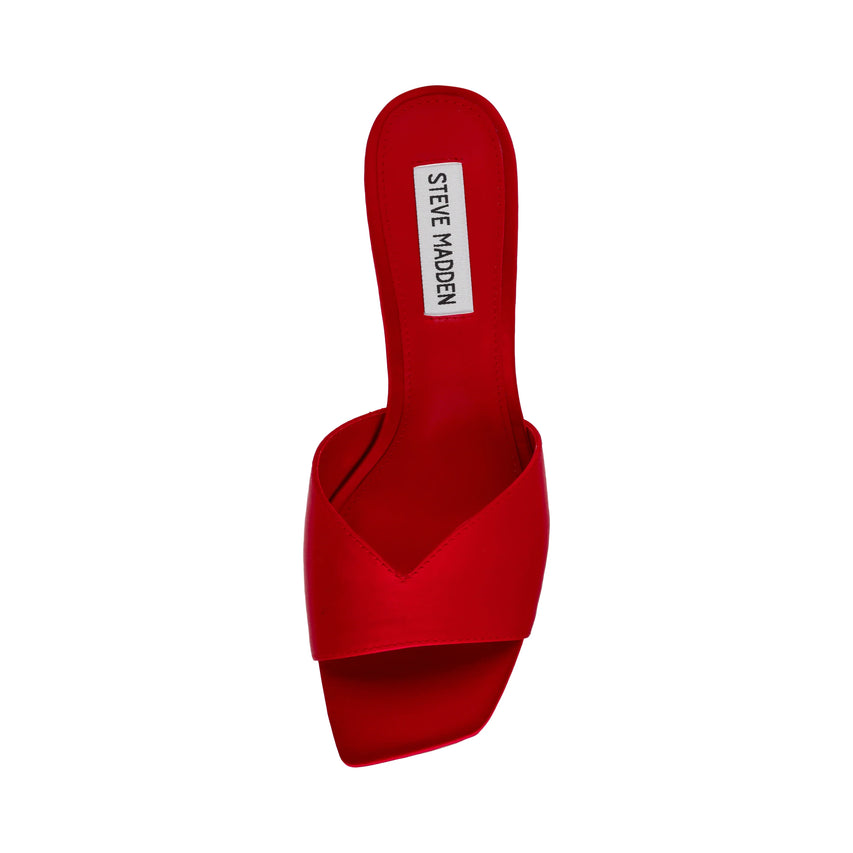 Mules Ivie RED SATIN