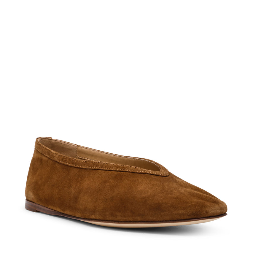 Μπαλαρίνες Leni CHESTNUT SUEDE