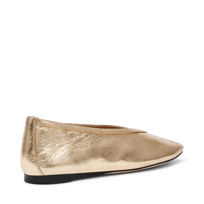 Μπαλαρίνες Leni GOLD LEATHER