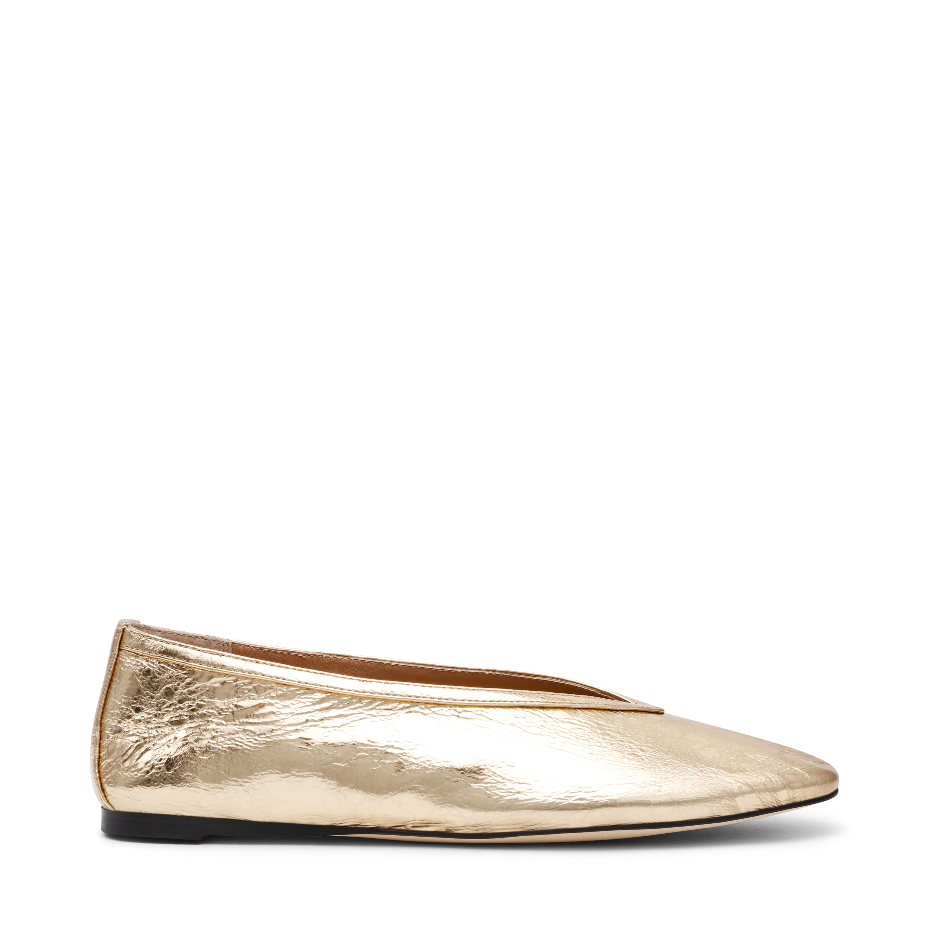 Μπαλαρίνες Leni GOLD LEATHER
