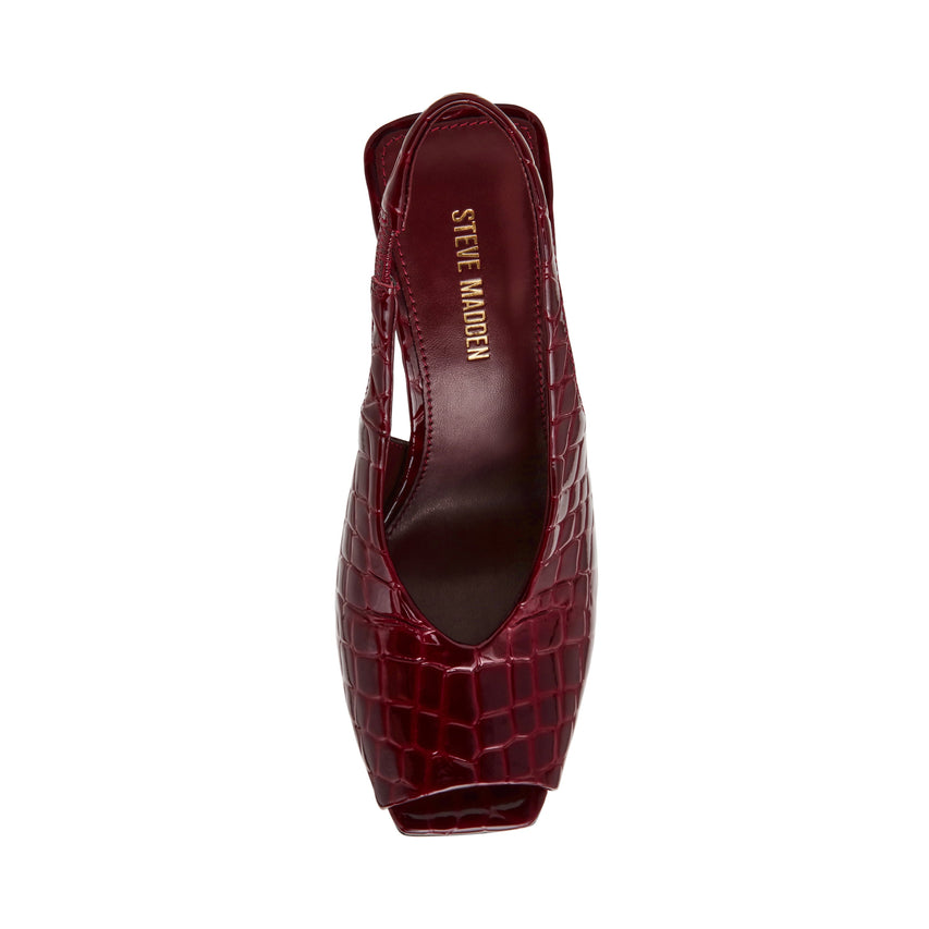 Slingbacks Lucian WINE CROCO