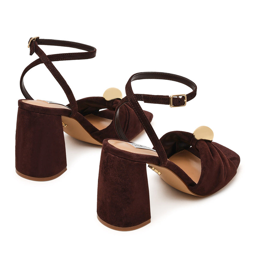 Πέδιλα Meladi CHOCOLATE BROWN SUEDE
