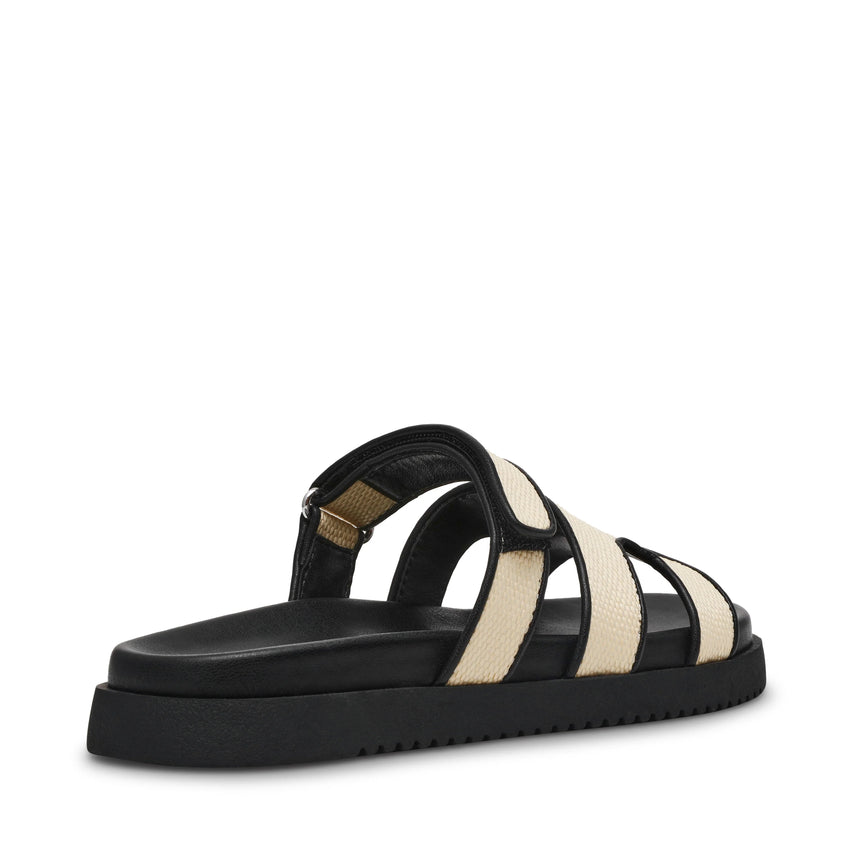 Σανδάλια Missile NAT BLACK RAFFIA