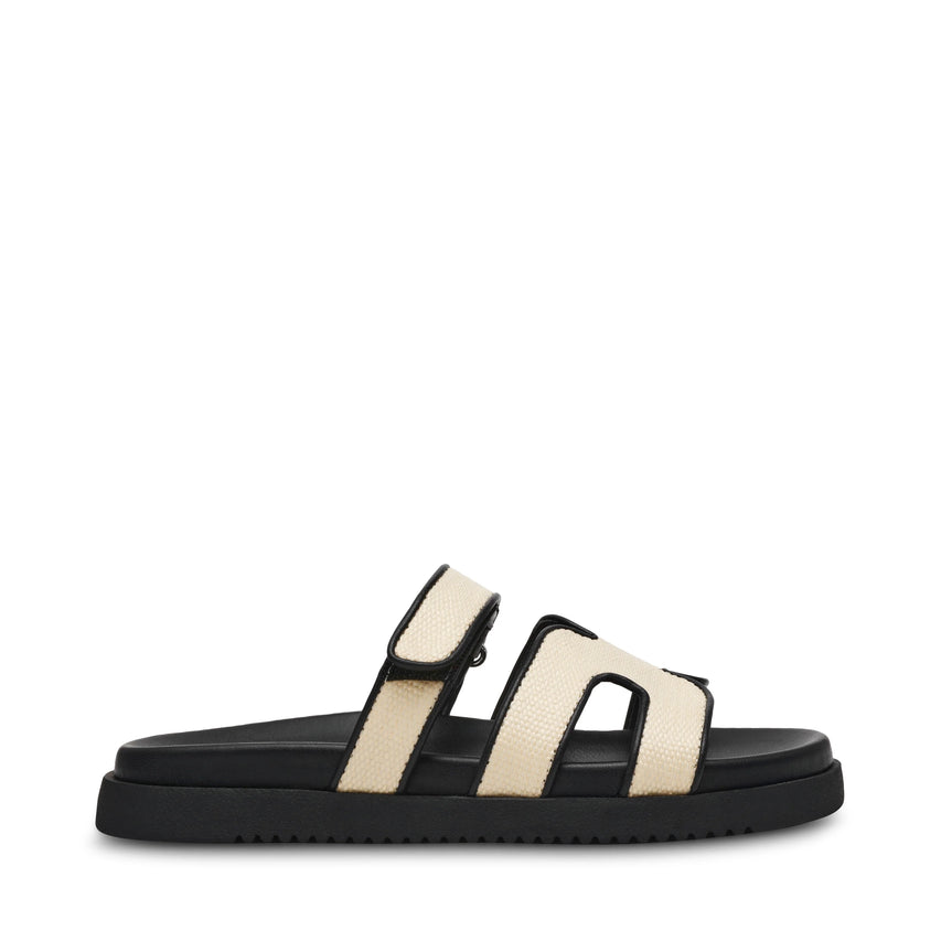 Σανδάλια Missile NAT BLACK RAFFIA